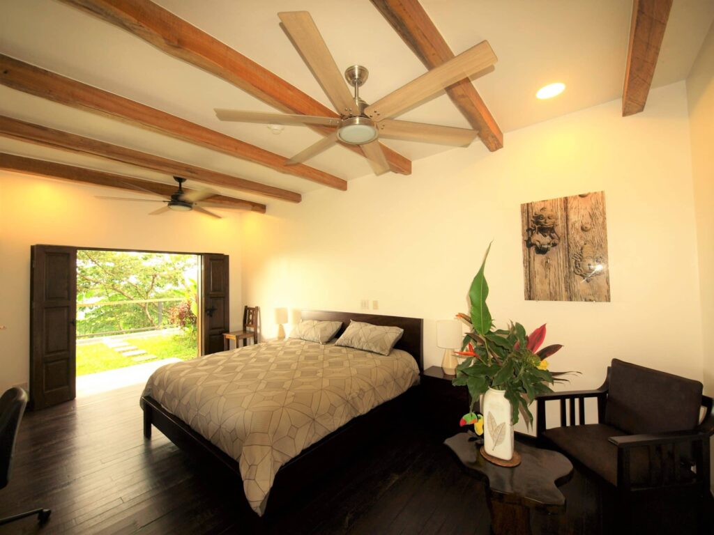 Fray Bartolome king bed room at Hacienda Las Vainillas — for couples